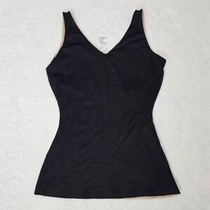 Spanx Assets Red Hot Shapewear Tank Top Shirt Reversible Black and Tan Size 1X